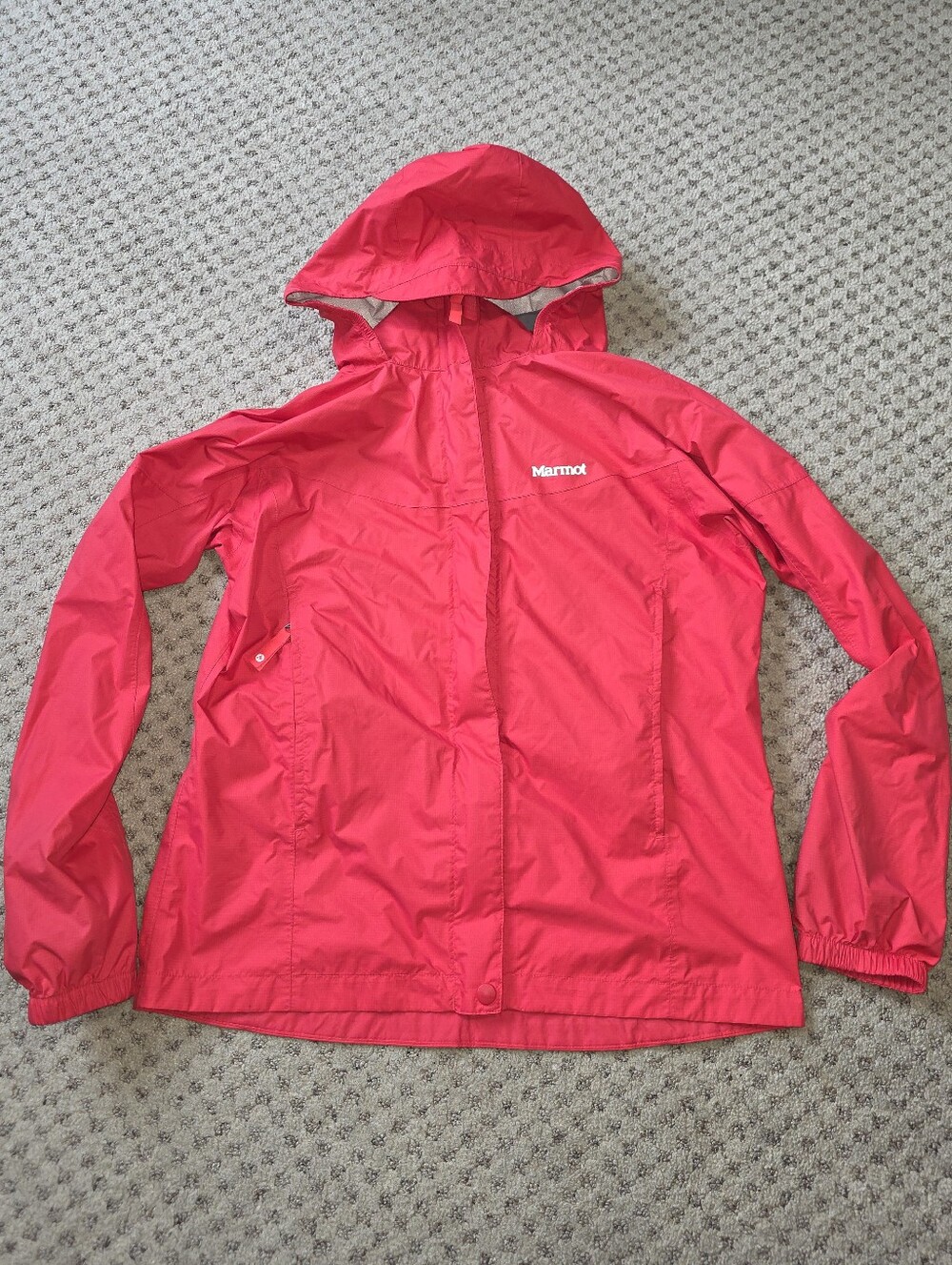 Marmot Kids' Waterproof Hooded Jacket — Bright Pink
